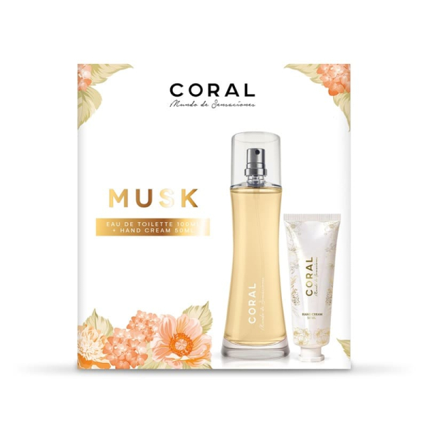 SET CORAL MUSK 100ML + CREMA MANOS 50ML
