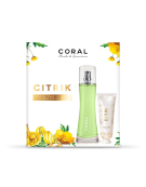 SET CORAL CITRIK 100ML + CREMA MANOS 50ML
