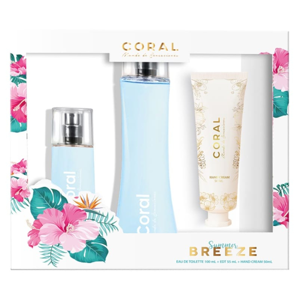 SET CORAL BREEZE 100ML + EDT 55ML + HAND CREAM 50ML