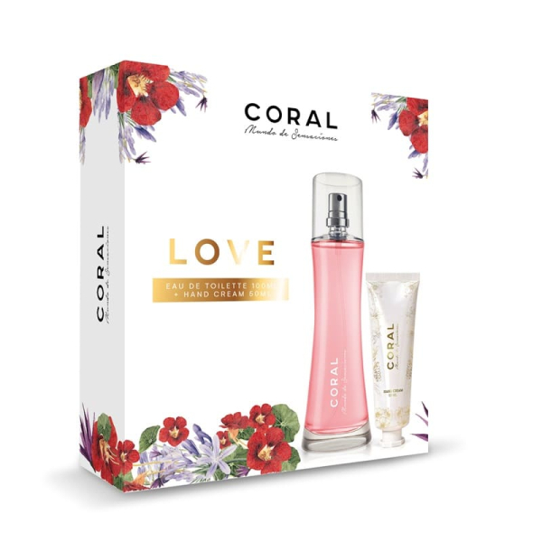 SET CORAL LOVE 100ML + CREMA MANOS 50ML