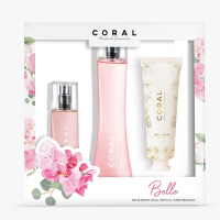 SET CORAL BELLE 100ML+EDT 55ML+ HAND CREAM 50ML