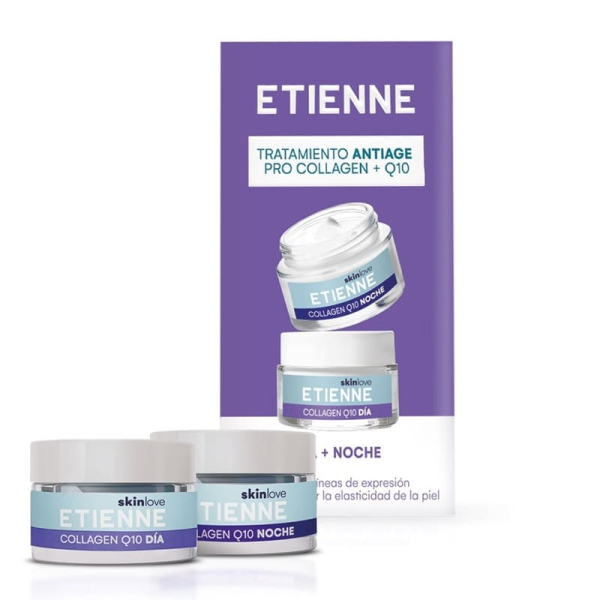 ETIENNE ESTUCHE CREMA DIA + NOCHE COLLAGEN Q10