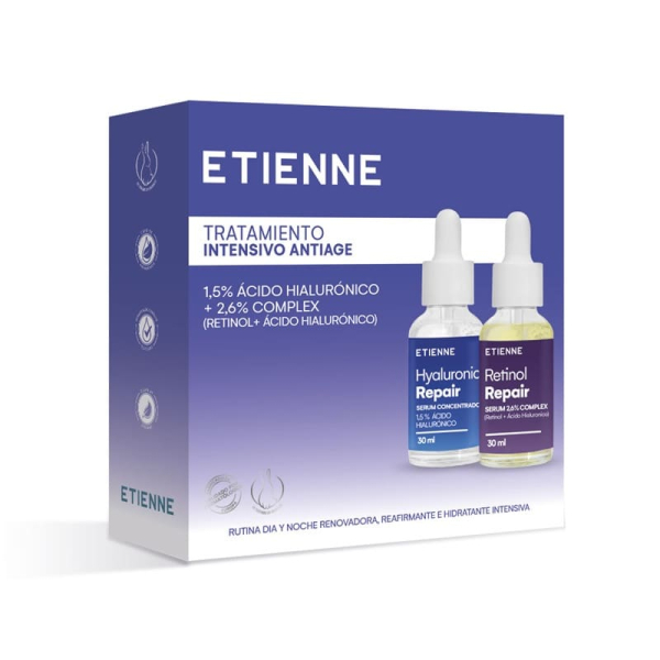 ETIENNE ESTUCHE SERUM HA 30ML + RETINOL 30ML